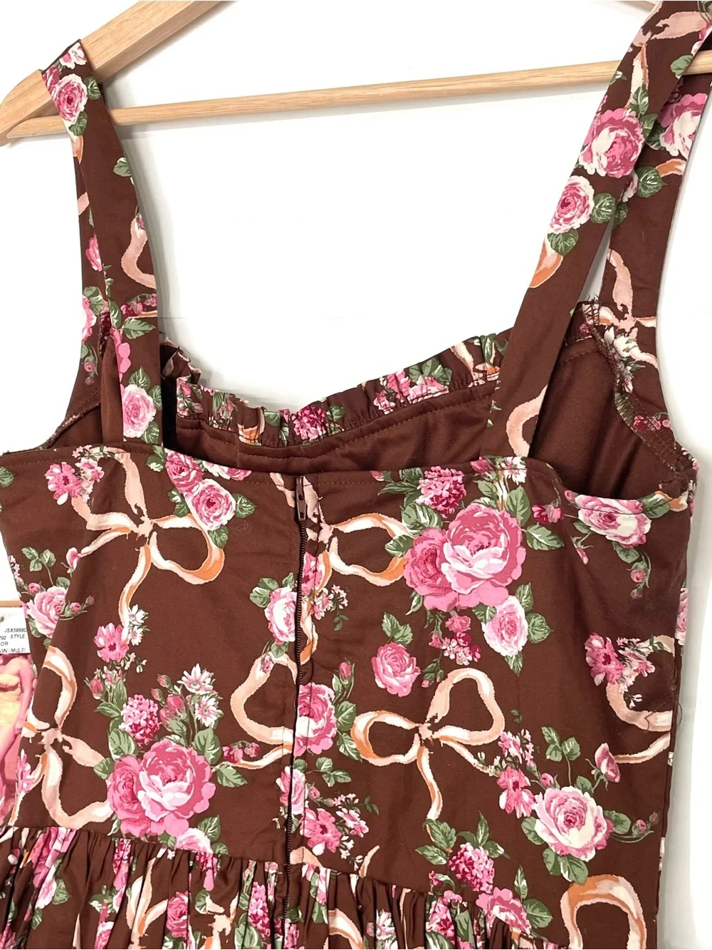 Emerald Sundae x Dry Goods Sleeveless Corset Bodice Floral Bow Dress Large NWT